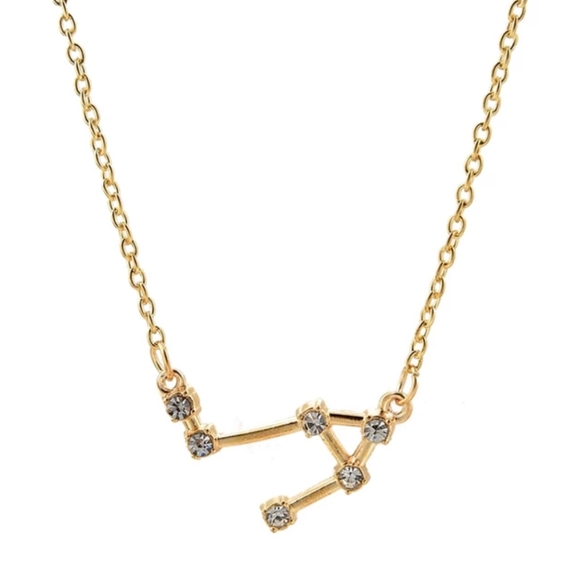 🎁🎅LIBRA GOLD CRYSTAL CONSTELLATION NECKLACE  💝 - Picture 3 of 8